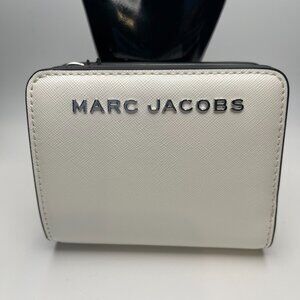 Marc Jacobs Trademarc Mini Compact Wallet - White - NWT